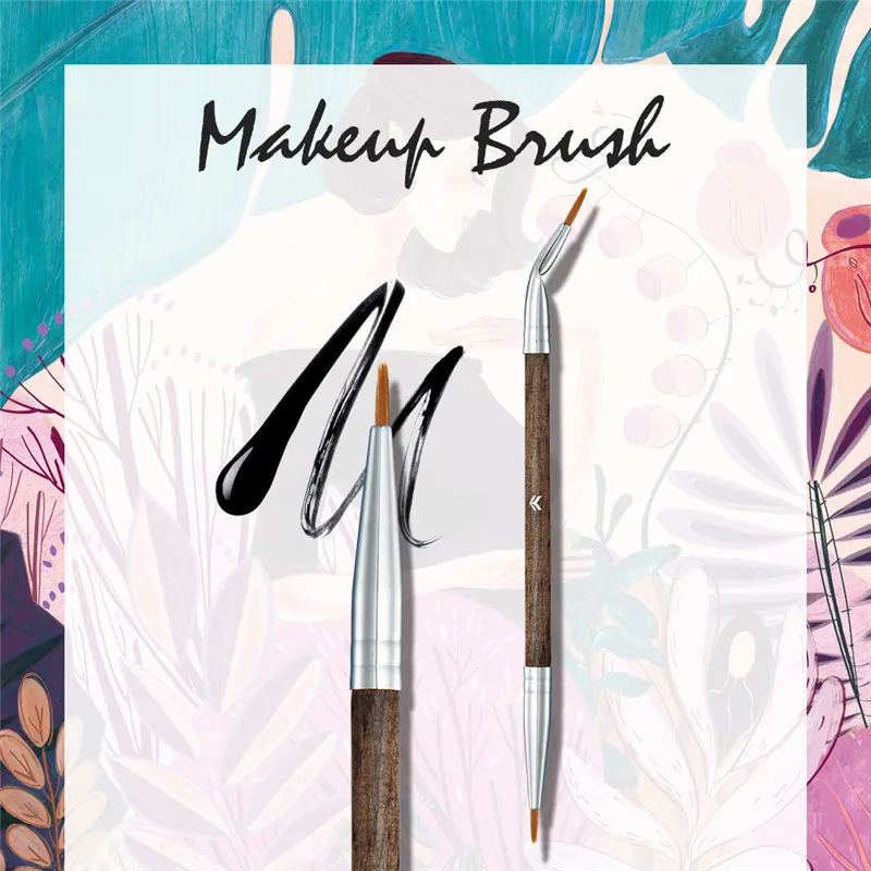 1 шт. двухсторонняя кисть для подводки глаз макияжа | Красота и здоровье