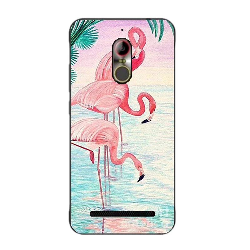 DIY фото для ZTE Nubia N1/N1 Lite чехол Blade V7 телефона N2 Мягкий ТПУ с принтом фламинго |