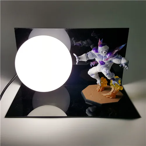 Синий Dragon Ball Son Goku Vegeta Gohan Luminaria светодиодный ночник настольная лампа Dragon Ball декоративное освещение для комнаты Праздничные рождественские подарки - Испускаемый цвет: Синий