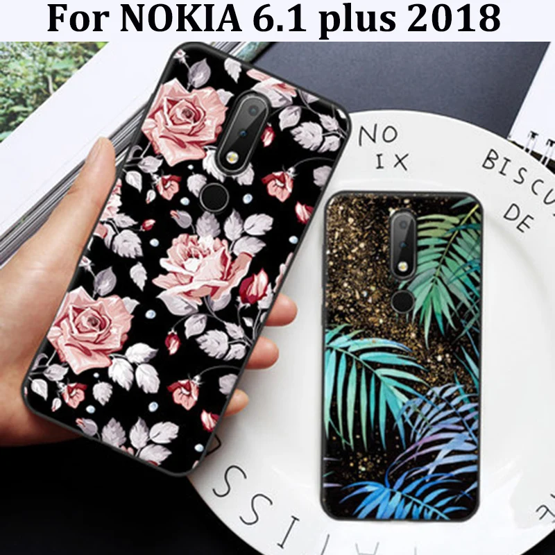 2 шт. 2018 для NOKIA 6 1 plus чехол задняя крышка защитный телефона мягкие чехлы NOKIA6.1