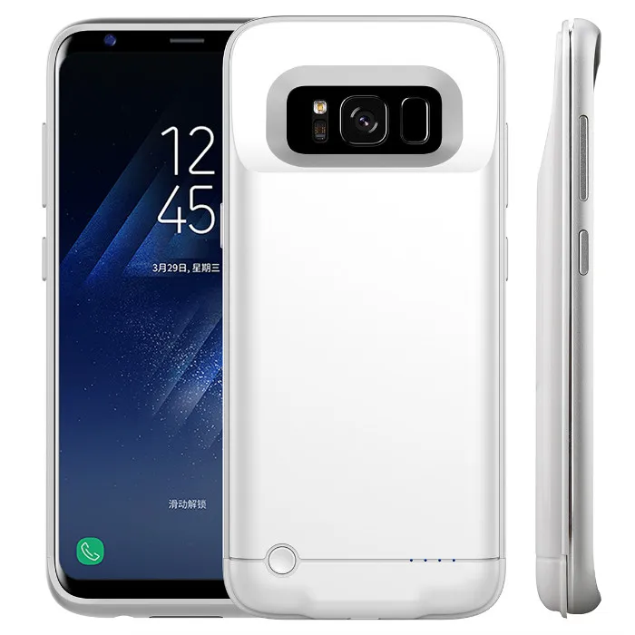 Белый 4200 мАч ультра тонкий чехол для зарядки телефона samsung Galaxy S8, чехол для зарядки телефона, внешний аккумулятор, чехол - Цвет: Белый