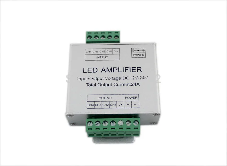 

12V 24A 288W LED RGB Amplifier Controller Signal Amplifier For 3528/5050 SMD RGB LED Strip +