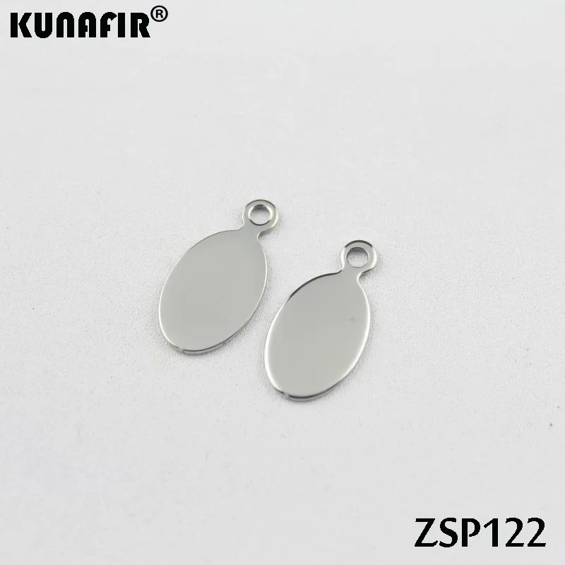 KUNAFIR пустые стальные цветные большие бирки 304 бирки из нержавеющей стали для ювелирных изделий детали аксессуары 50 шт/100 шт/200 шт