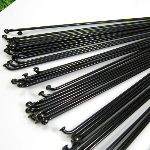 High quality  36pcs 14G/14K J bend bicycle steel spokes black color  pls choose 170-300mm BZN001