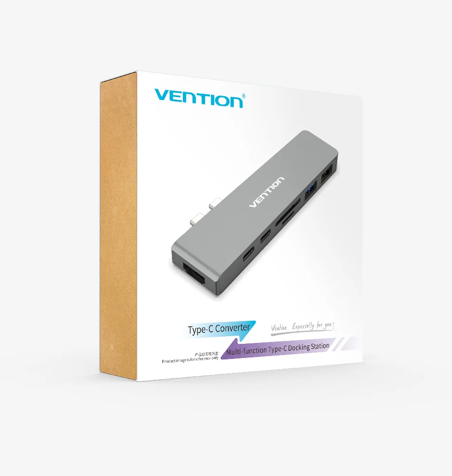 Vention USB-C адаптер Thunderbolt 3 док-станция usb type C к HDMI конвертер для нового Macbook Pro usb-c концентратор SD/TF кард-ридер