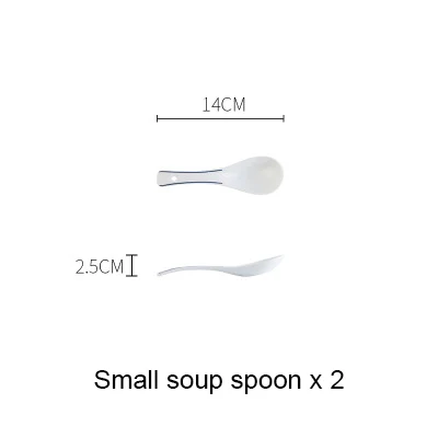 spoon Западная пищевая тарелка, керамическая тарелка для стейка, мелкое блюдо, глубокое блюдо, диск, домашняя посуда, блюдо, простой голубой край, AKUHOME - Цвет: spoon