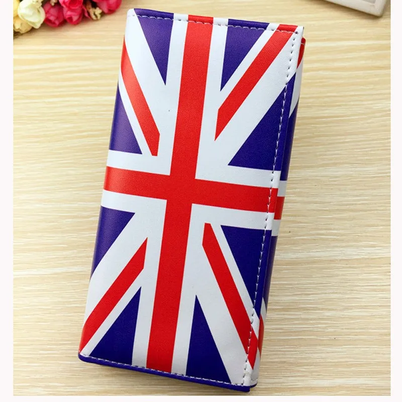 Женские кошельки женские сумки с флагом стильное портмоне для монет визитница