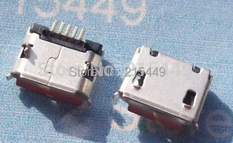 100 шт./лот длинный pin micro 5pin usb гнездовой разъем dip 5 9 расстояние для многих