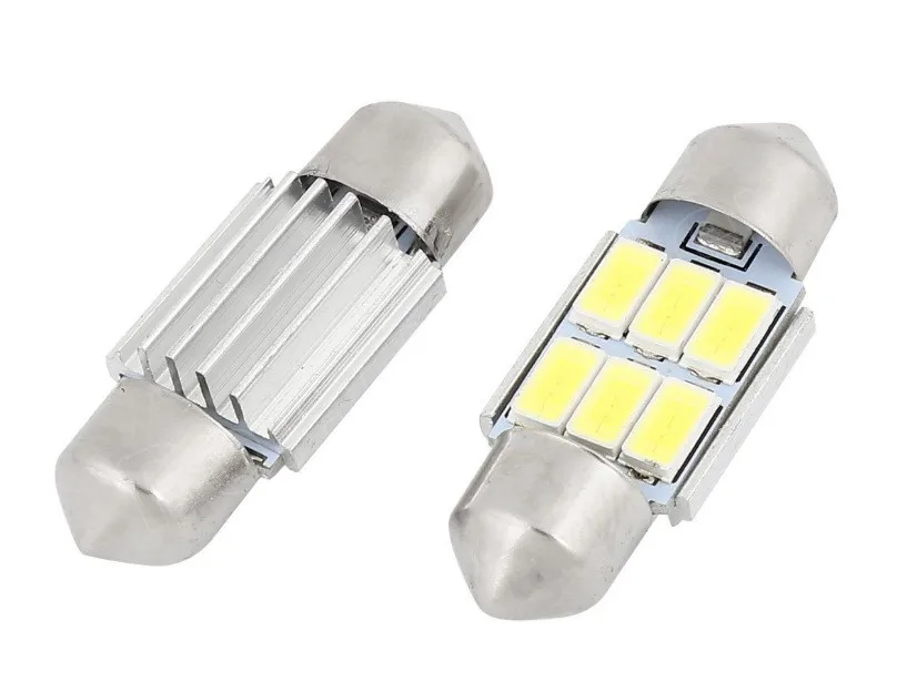 10 шт. 31 мм c5w 6smd 5630 Led 1 5 Вт Автомобильная гирлянда для салона купольные огни авто