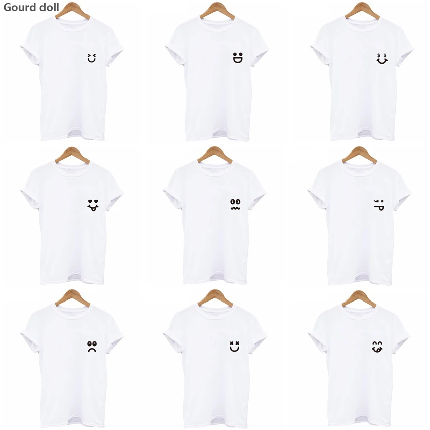 Летняя футболка в стиле Харадзюку 2020 9 видов женские топы лидер продаж Милая