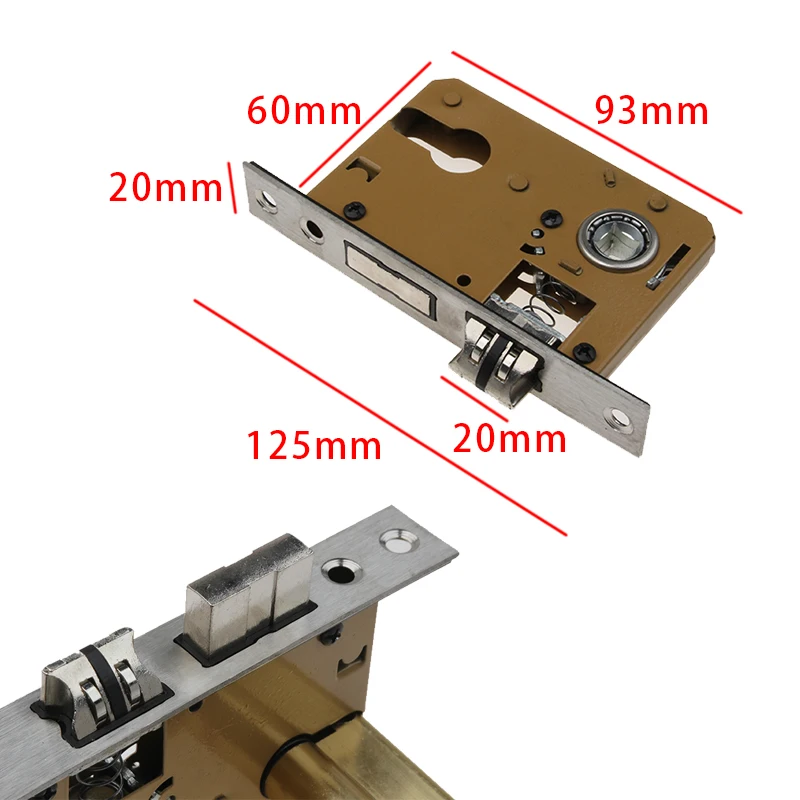 ZENHOSIT 1 шт. Модернизированная Роскошная Бесшумная желтая бронзовая дверная ручка