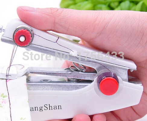 Горячая Распродажа полезная портативная беспроводная ручная швейная машина ZW55