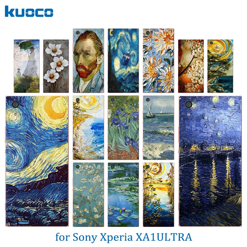 Силиконовый чехол 6 &quotдля Sony Xperia XA1 Ultra Case Van Gogh Pattern для G3221 G3212 G3223 G3226 сумка |