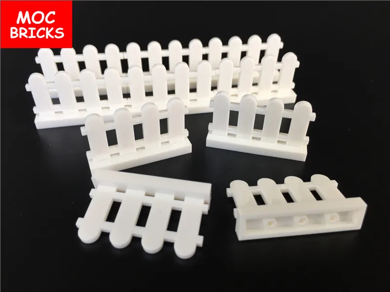 50 шт./лот дом 1x4x2 Белый Коричневый забор для пикета подходит 33303 абсолютно новых