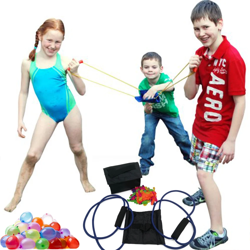 Новый водяной воздушный шар пусковая установка Рогатка уличные игрушки пистолет - Фото №1