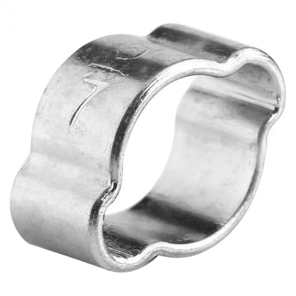 10 шт./лот хомуты для шлангов оцинкованные из нержавеющей стали с двумя ушами 5-23 мм