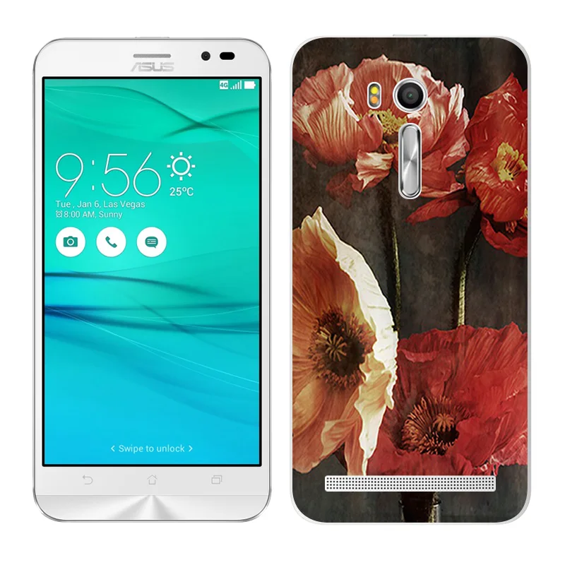 Чехол для Asus Zenfone Go ZB552KL мягкие чехлы телефонов из ТПУ чехол красивые силиконовые