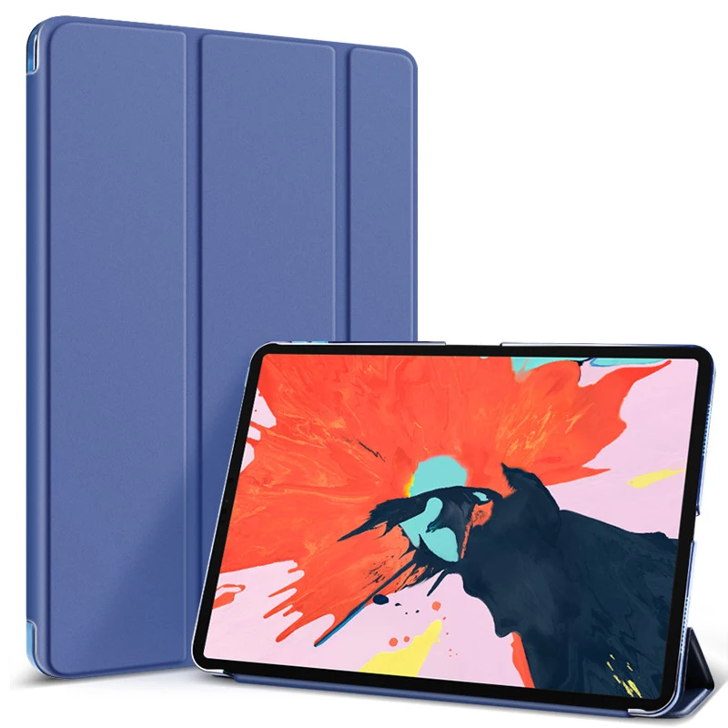Ультра тонкий умный чехол для нового iPad Pro 12 9 2018 выпуска ударопрочный Pu кожаный