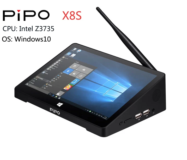 PIPO X8 Pro/X8S Мини ПК 7 дюймов 1280*800 Win10/Windows10 Android 5,1 двойная ОС Intel Z8350/Z3735 четырехъядерный HDMI 2G ram 3 2G rom - Цвет: X8S Windows10