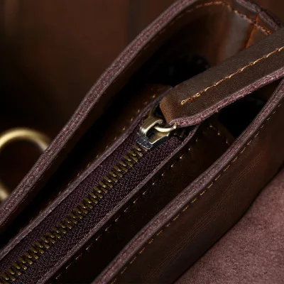 Crazy Horse Натуральная кожа мужской большой портфель кожаный бизнес ноутбук сумка