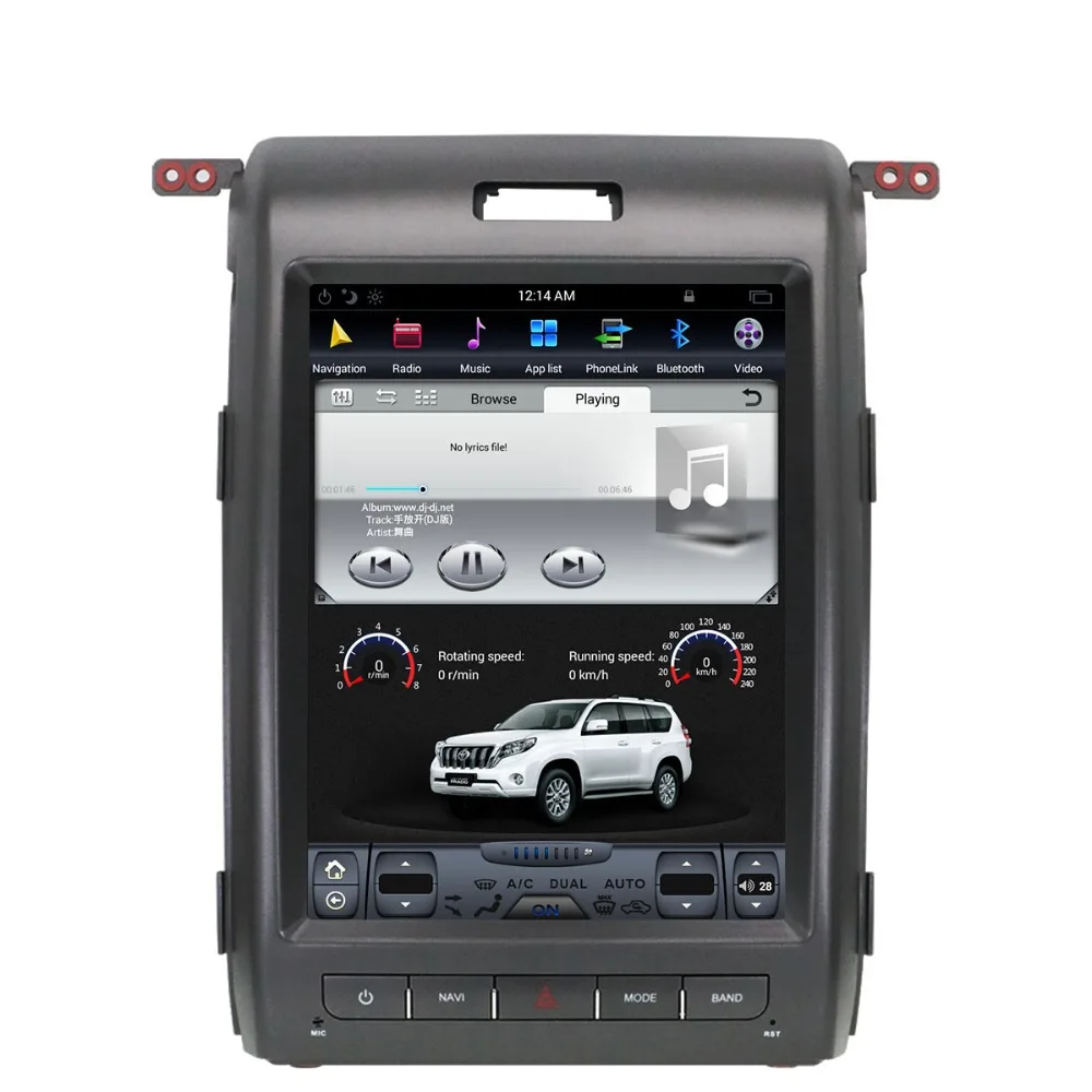 Android Tesla стиль автомобиля нет dvd-плеер gps навигация для Ford F150 2009- Автомобильный мультимедийный радио плеер магнитофон головное устройство