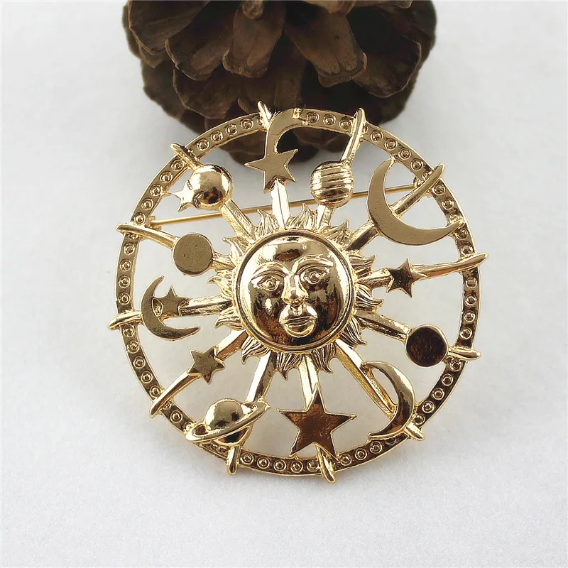Бесплатная доставка Новые Модные женские ювелирные изделия Солнце Луна Звезда