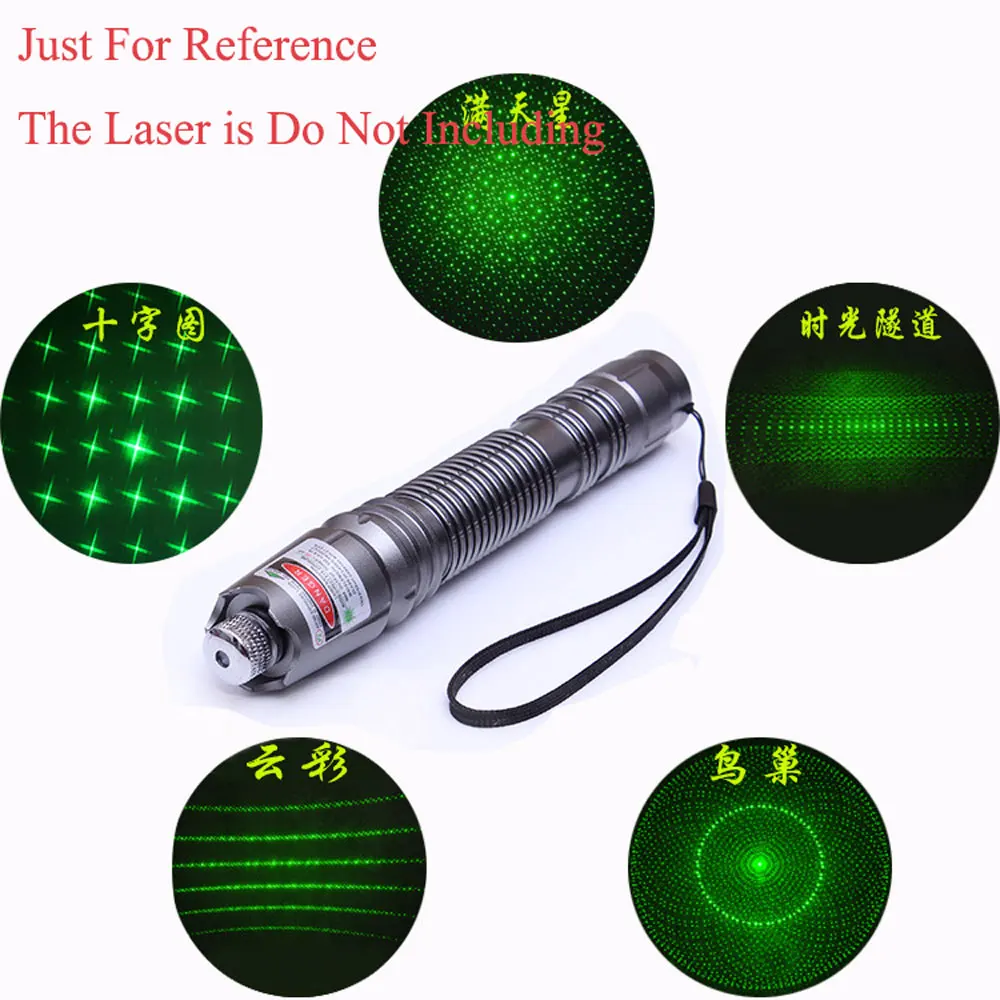 5pcs Green Laser Sight 303 CNC Lasers Pointer Powerful device Adjustable Focus Lazer with Star Cap(Does not include laser) | Спорт и