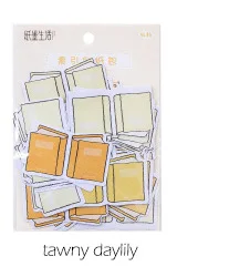 tawny daylily 45 шт./упак. Kawaii милые Цвет индекс Стикеры дневник маркер планировщик Стикеры s для скрапбукинга, школьные принадлежности пуля журнал sl1861 - Цвет: tawny daylily