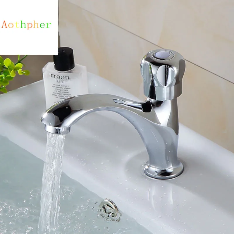 Aothpher Современная Медь На Бортике Бассейна Смесители Одной Ручкой Горячей и