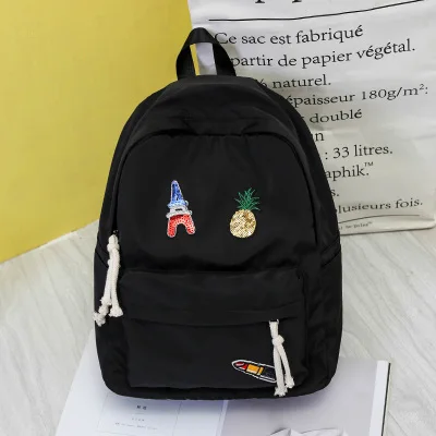 Новые повседневные женские рюкзаки холщовые сумки милый школьный рюкзак с