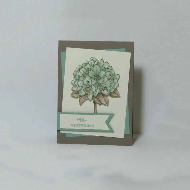 Rosemary stamps German Flower Metal Cutting Dies and stamp For Scrapbooking Practice Hands-on DIY Album Decor Card Craft | Дом и сад