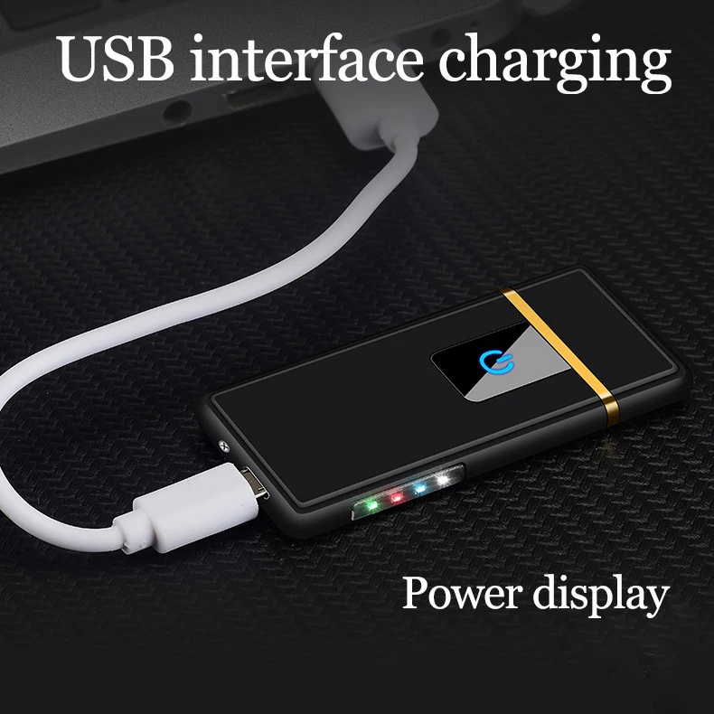 Новинка 2018 USB Зажигалка перезаряжаемая Электронная зажигалка светодиодная