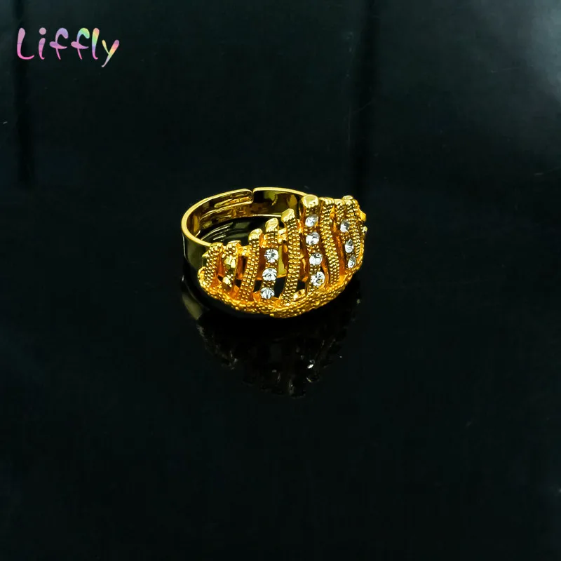 Liffly Модные Ювелирные наборы женские аксессуары Африканский Золотой костюм