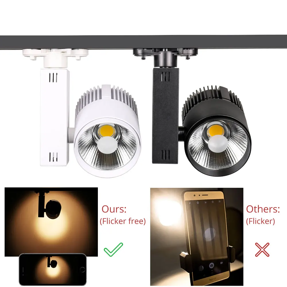 трековые светильники LED 40W COB декор магазин одежды трэковый светильник Aluminum Showroom