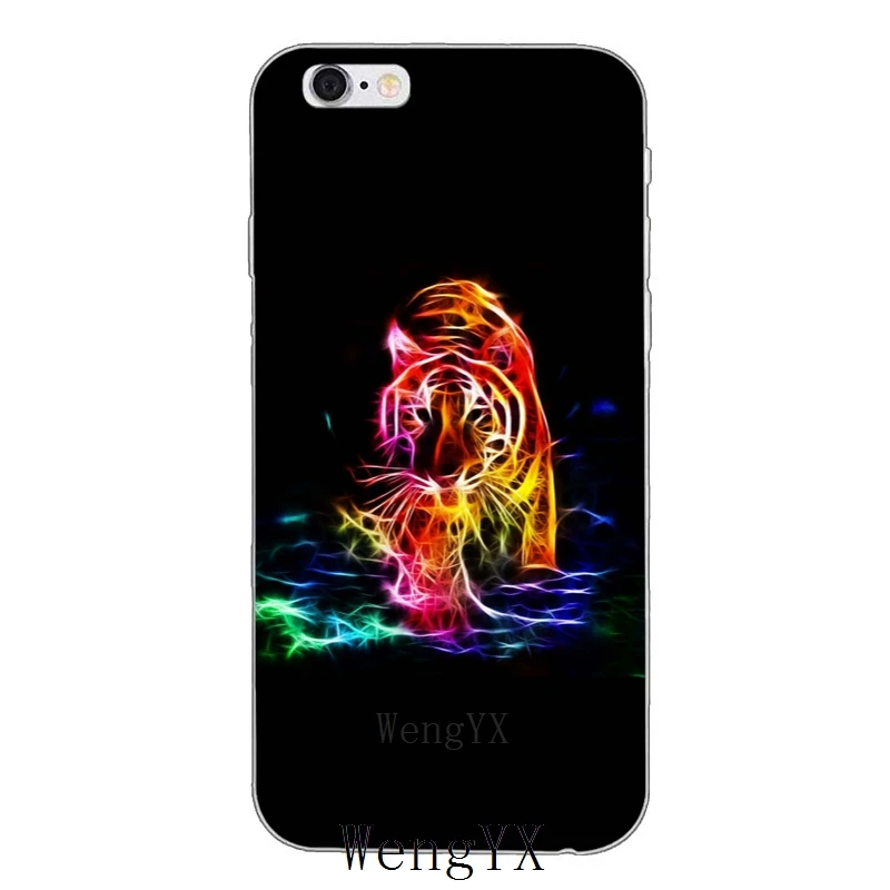 Яркий мягкий чехол С Рисунком Тигра для Huawei Honor 4c 5c 5x 6x V10 Y5 Y6 Y7 II Mate 7 8 9 10 P8 P9 P10 Lite plus