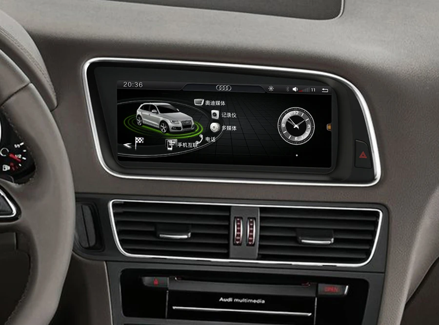 8,8 дюймов ips сенсорный экран Android мультимедийный плеер для Audi Q5 2009- с gps навигацией