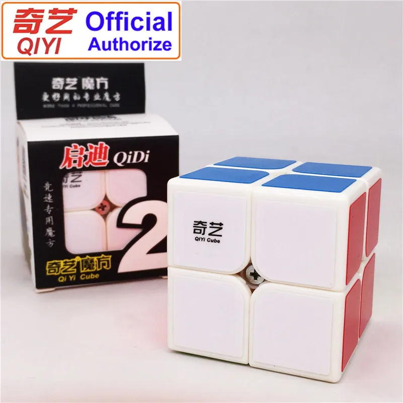 QIYI-white QiYi, Магический кубик, профессиональная 2x2x2 Скорость куб головоломка Neo Cubo Magico куб Стикеры Kubus для взрослых, обучающие игрушки для детей, MF2 - Цвет: QIYI-white