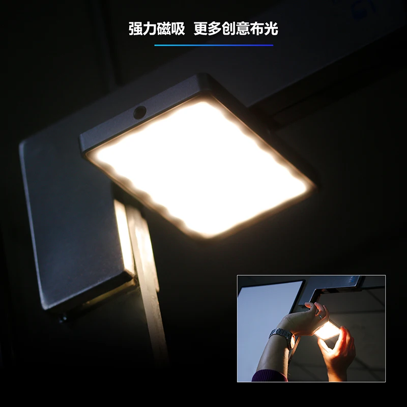 Pocket Mini Magnetized LED Video Light Dimmable 96 Photographic Studio Fill Lighting on-Camera for Sony A6400 A6300 Canon Ni | Электроника