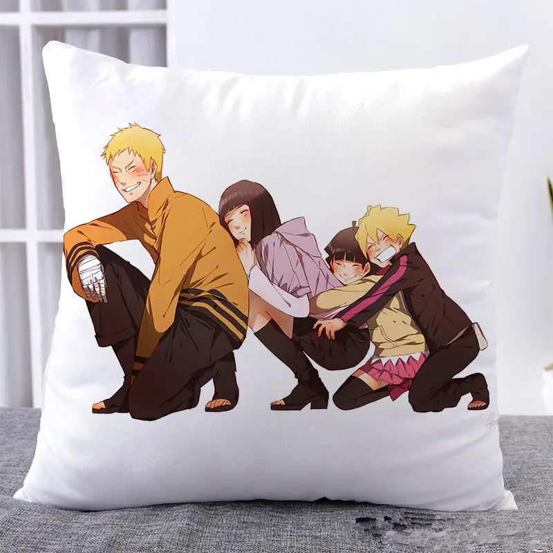 Amellor Симпатичные 45x45 см аниме BORUTO-NARUTO хиуга Хината 3D печать наволочка квадратная льняная тканевая Подушка домашняя дешевая подушка подарки - Цвет: 2