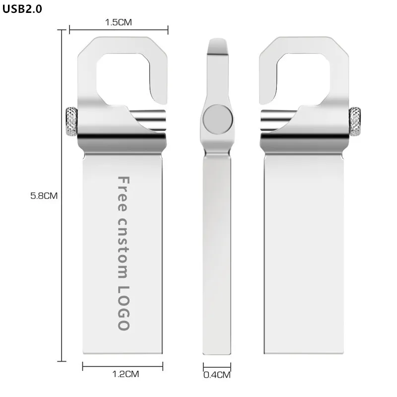 USB флеш накопитель 128 ГБ металлическая флешка высокоскоростная 64 реальная