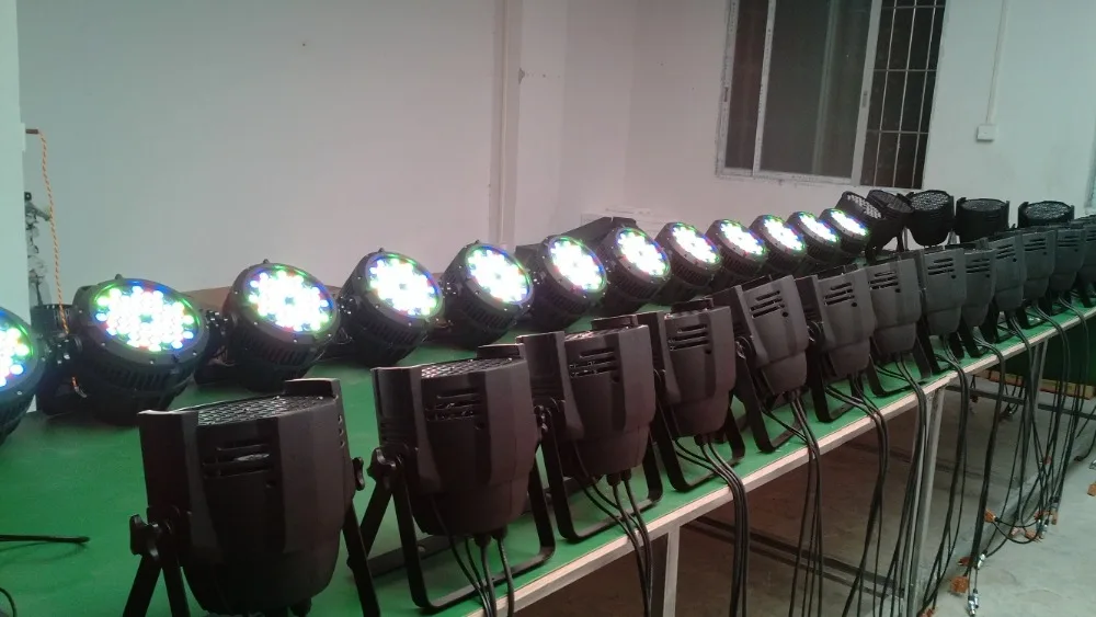 54*1 Вт Водонепроницаемый RGBW(12R18G18B6W)DMX512 par lightIP65 Номинальная AC90-245V вход | Лампы и