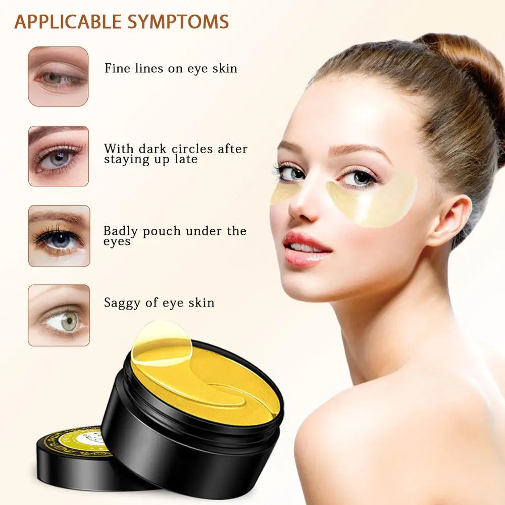 Коллагеновая маска для глаз с морскими водорослями питательная увлажняющая