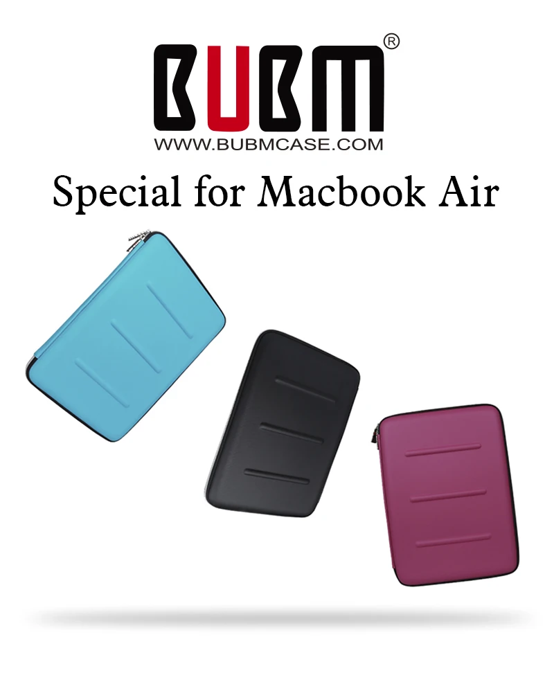 BUBM EVA Жесткий Чехол для ноутбука 11," 13,3" дюймов Macbook Air 11-13 дюймов Сумка для ноутбука Водонепроницаемый защитный чехол