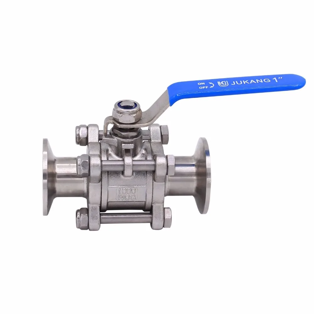 DERNORD SS304 " ; Комплект из трех предметов полный Порты и разъёмы шаровой клапан non-удерживания Еда Класс шаровой клапан 1 дюйм трубка OD Быстрый зажим