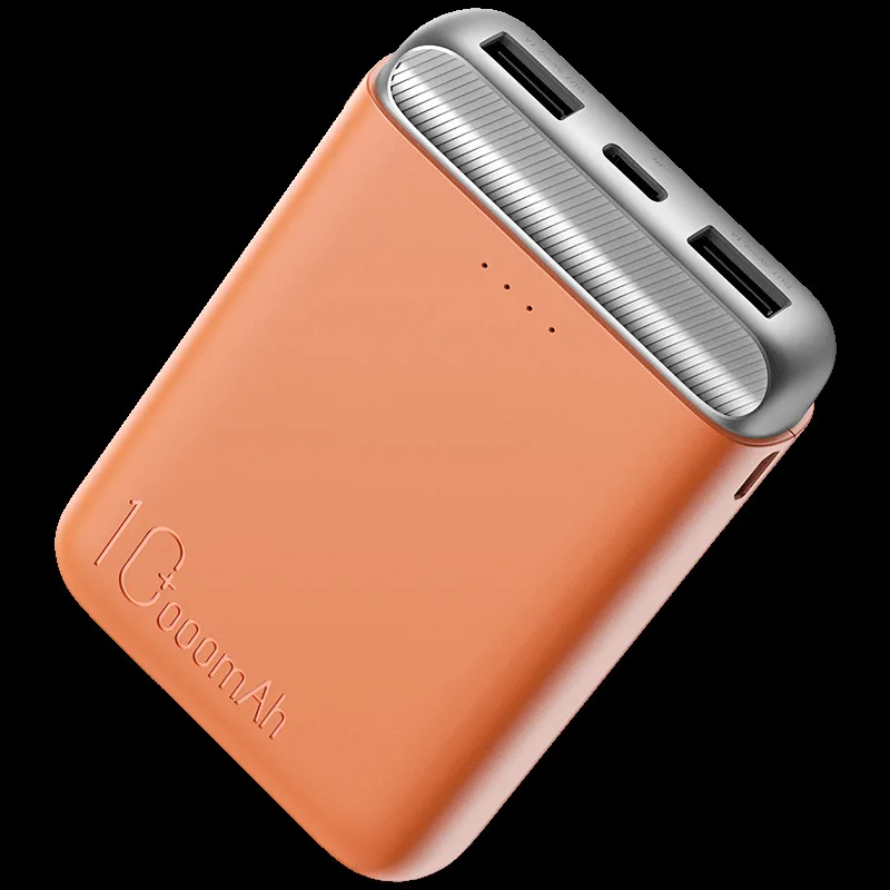 Rock 3a 10000 мАч светодиодный внешний аккумулятор с двумя usb-портами, портативное зарядное устройство, внешний аккумулятор для Iphone Xiaomi Mi телефона - Цвет: Золотой