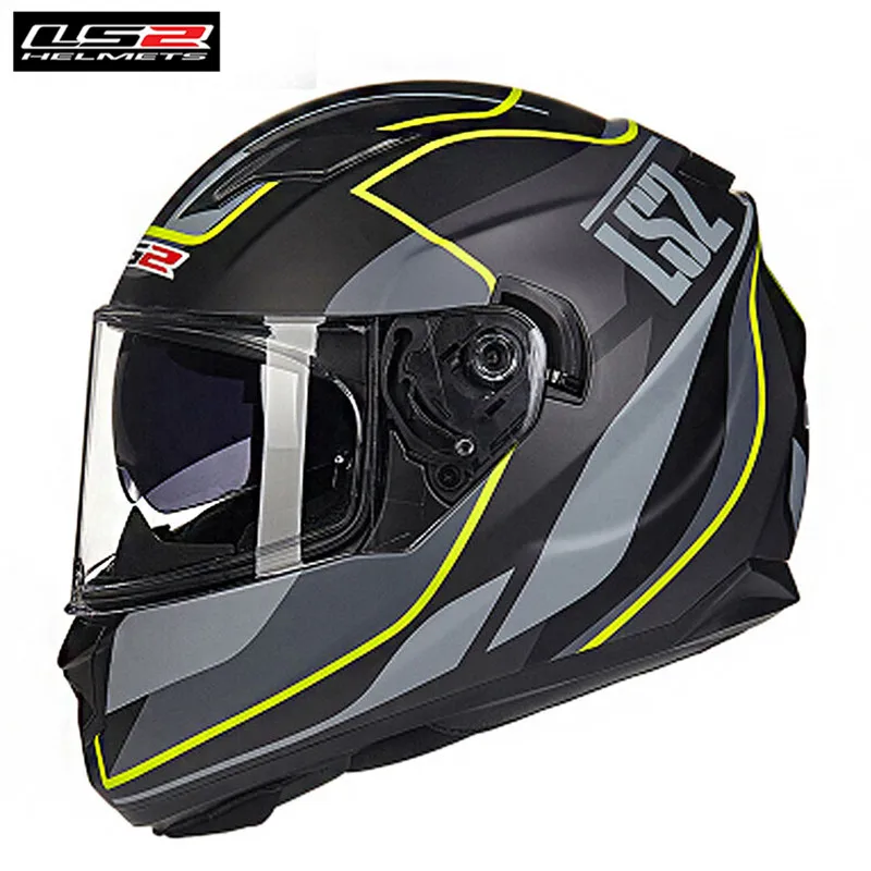 LS2 FF328 поток шлем для мотоцикла полное лицо гоночные шлемы двойной козырек|Шлемы| |