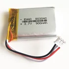 Литий-полимерная аккумуляторная батарея 3,7 в 900 мАч с JST PH 2,0 мм 3-контактным разъемом для MP3 планшета камеры GPS ноутбука 803040