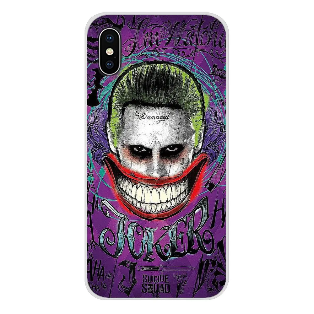 Аксессуары чехлы для телефонов Joker Suicide Squad DC Comics Xiaomi Redmi 4A S2 Note 3 3S 4 4X 5 Plus 6 7 6A Pro Pocophone