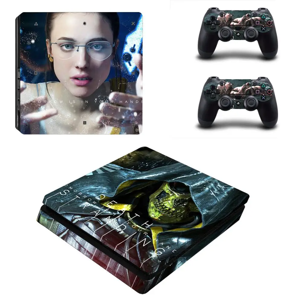 Наклейка на кожу для консоли Sony Playstation 4 и контроллеров PS4 Slim|Наклейки| |