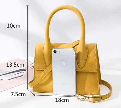Высокое качество из микрофибры небольшой мини простой клапан сумки Crossbody Tote на плечо для женщин Женский шик